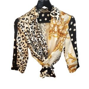 EUREKA BABYLON PRINTED BLOUSE STYLE "VERSACE"